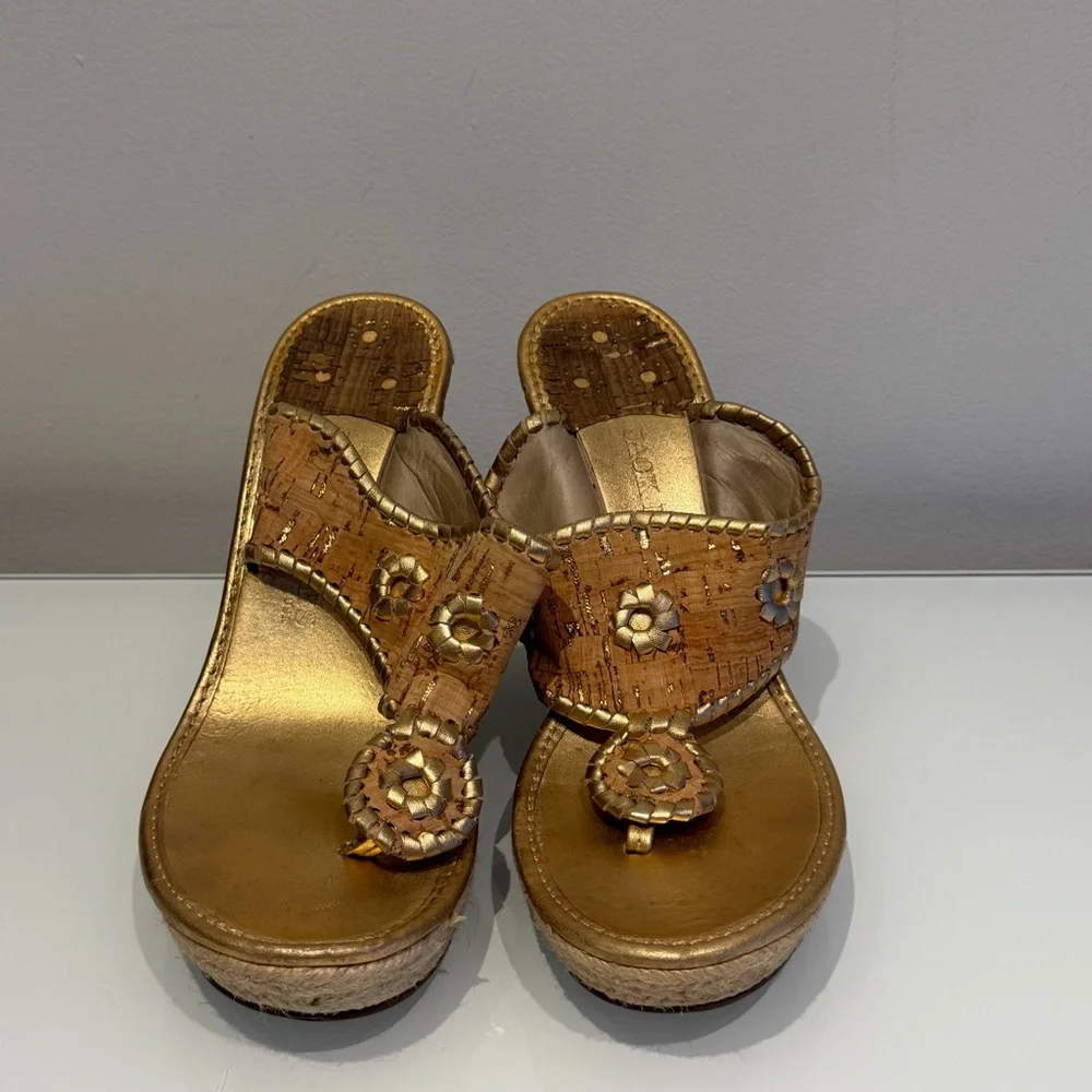 Jack Rogers Wedge Sandals Size 8